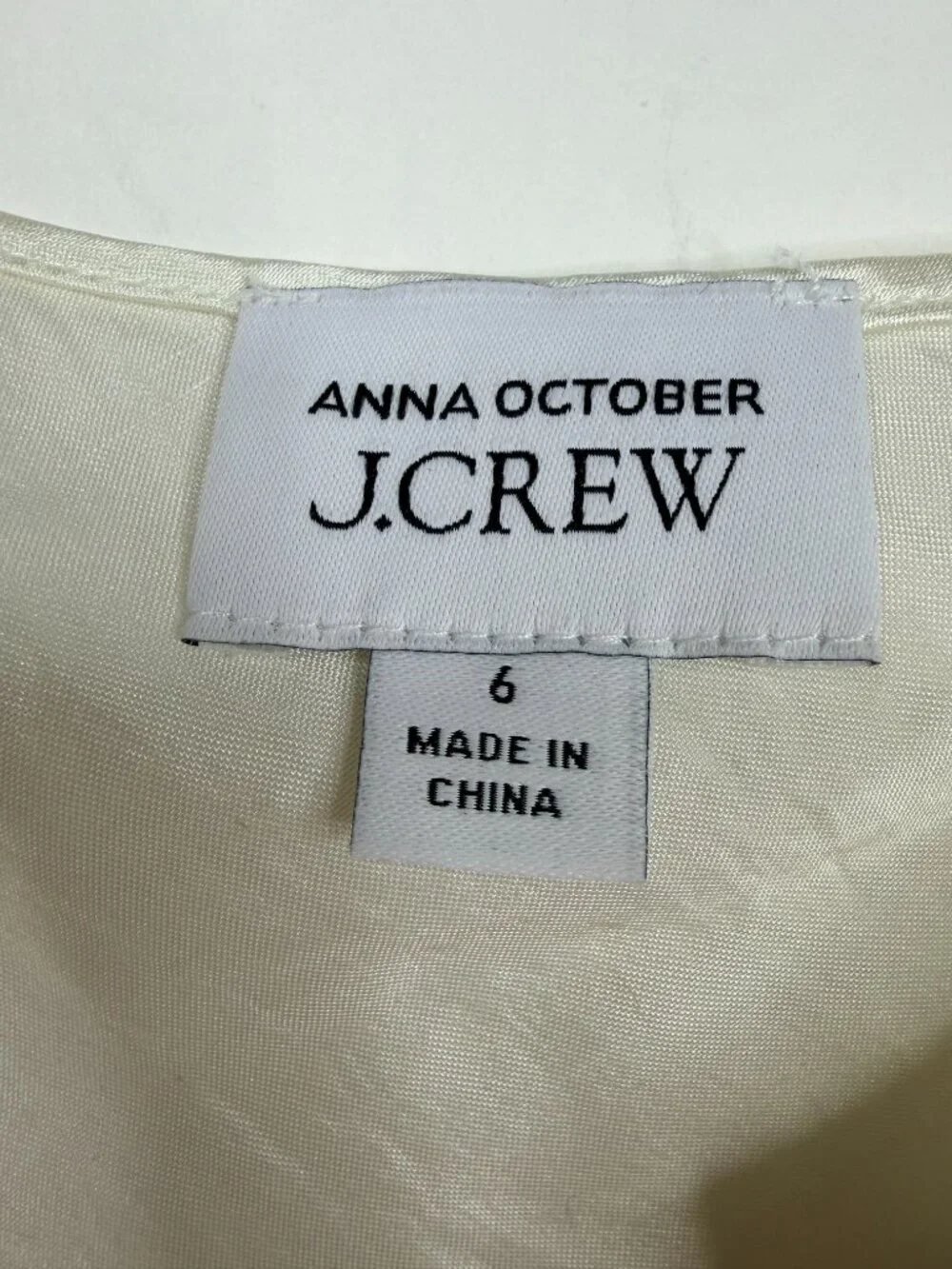 Anna October© X J.Crew Layered Mini Dress in Textured Satin (No Tulle) 6 #A3086